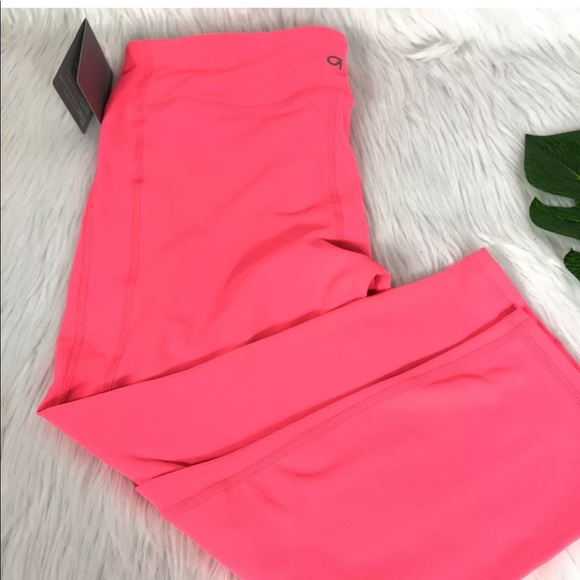 Gap Fit Leggings Neon Pink Cropped Capri Sz M - Picture 4 of 6